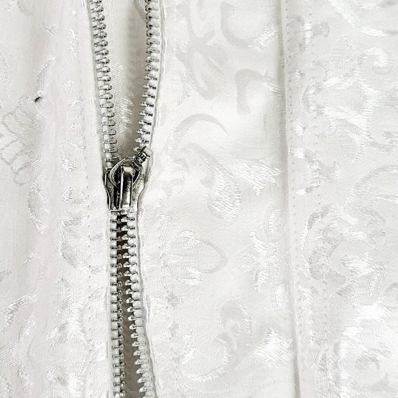 NEW ADORE ME White Corset LARGE Ruffle Tie Bride Bridal Wedding Ruffle Trim - Picture 6 of 10